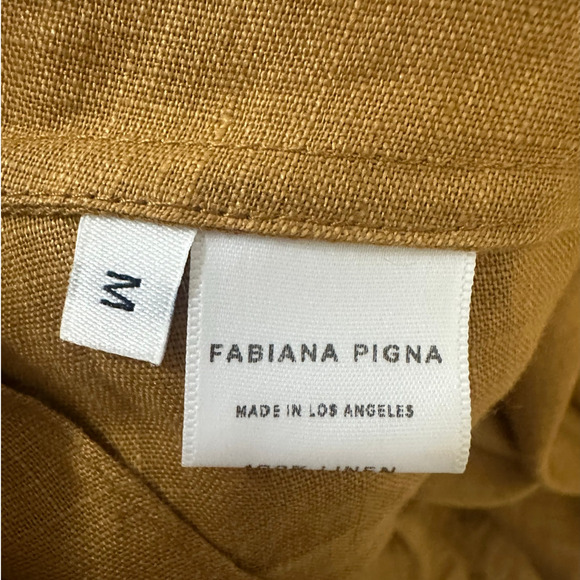 Fabiana Pigna Linen Tiered Midi Dress - Picture 10 of 14